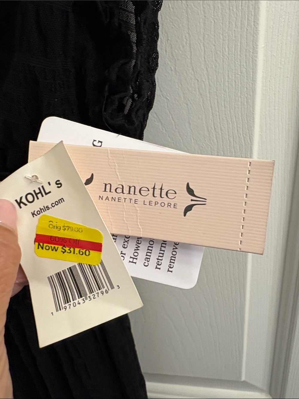 Nanette Lepore Black Maxi Dress with Smocked Waist - Picture 3 of 6